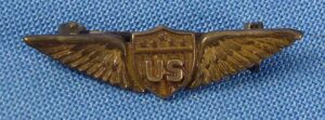 Small WWI U.S. Army Air Service Sterling Overseas Cap Wing