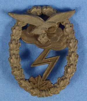 Luftwaffe Ground Assault Badge Lacking the Pin