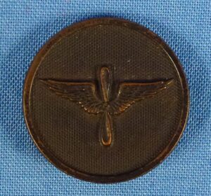 WWI Army Air Service Pin Back Collar Disk