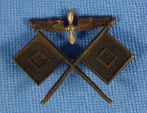 WWI Army Air Service Pin Back Officer Collar Insignia