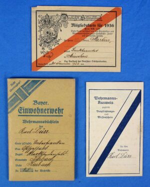 Weimar Period Bavarian Citizen Militia Documents Group