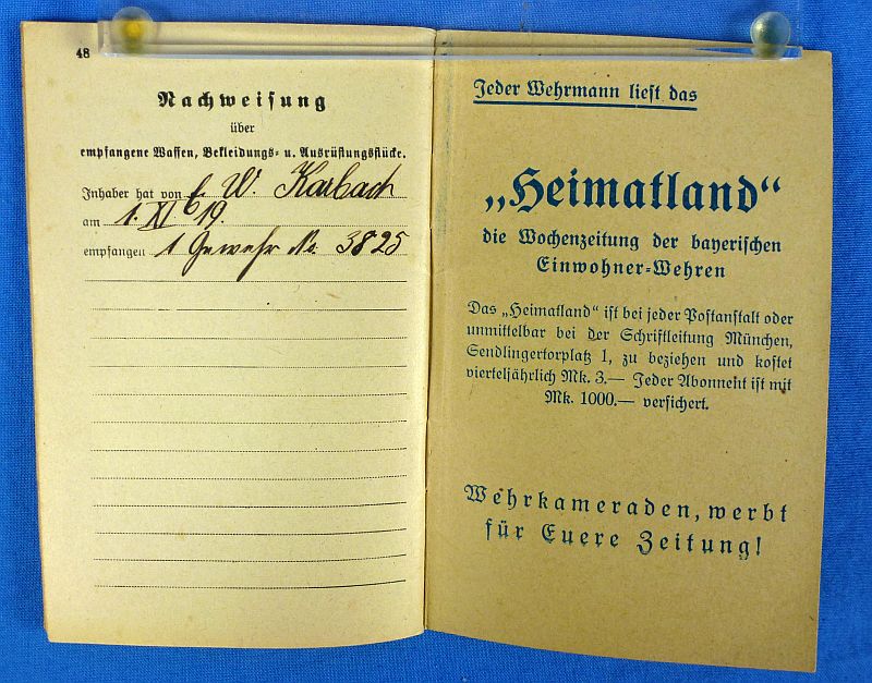 Weimar Period Bavarian Citizen Militia Documents Group - Image 3