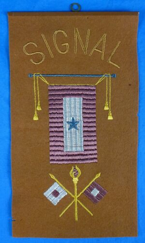 WWI Army Signal Corps Service Window Banner