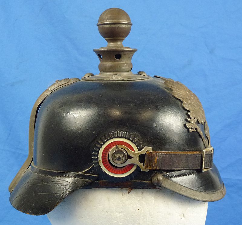 Imperial Prussian Artillery EM/NCO Pickelhaube Marked to Field Artillery Regiment 44 - Image 3