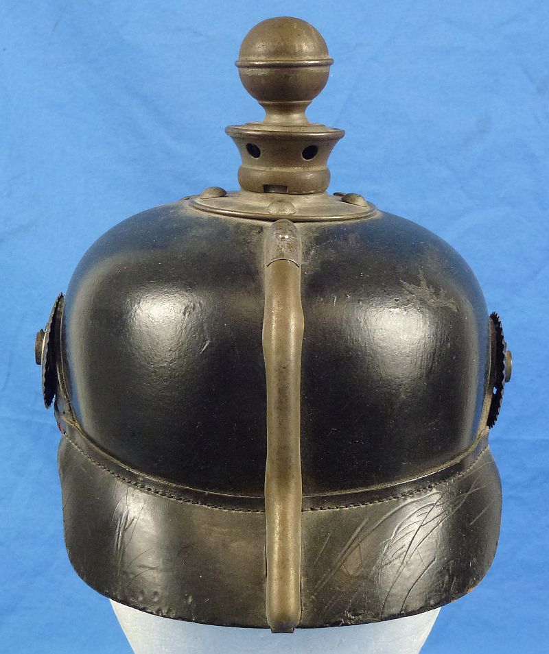 Imperial Prussian Artillery EM/NCO Pickelhaube Marked to Field Artillery Regiment 44 - Image 4