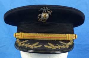WWII U.S. Marine Corps Field Grade Officer Visor Cap