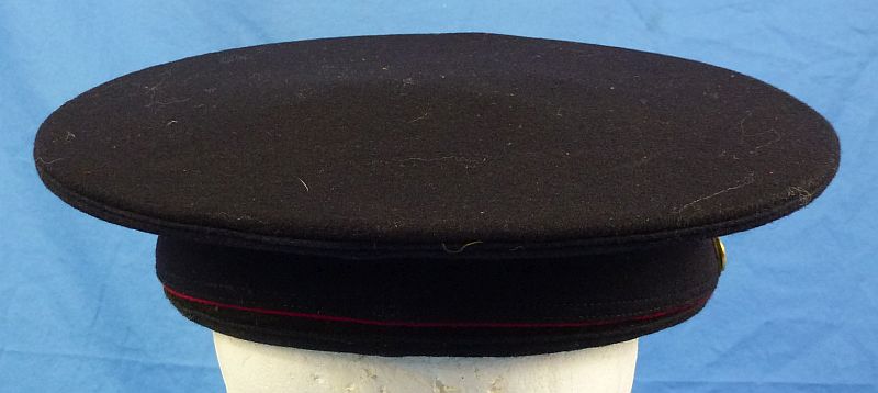 WWII U.S. Marine Corps EM/NCO Dress Blue Visor Cap - Image 4
