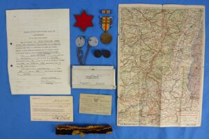 Named WWI 6th Division Victory Medal, Insignia and Documents Group