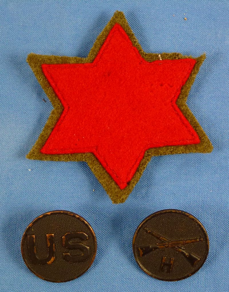 Named WWI 6th Division Victory Medal, Insignia and Documents Group - Image 5