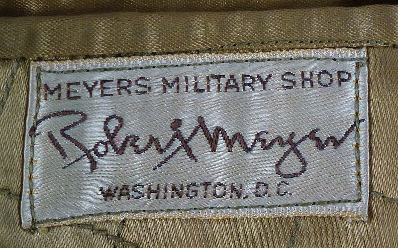 Named WWII U.S. Army Officer Fine Quality Wool Overcoat Size 40 Long - Image 4
