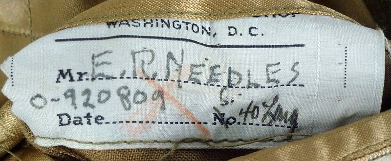 Named WWII U.S. Army Officer Fine Quality Wool Overcoat Size 40 Long - Image 5