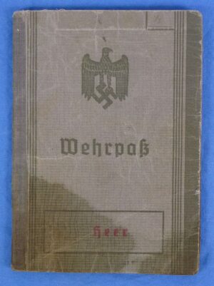 1938 German Army Wehrpass