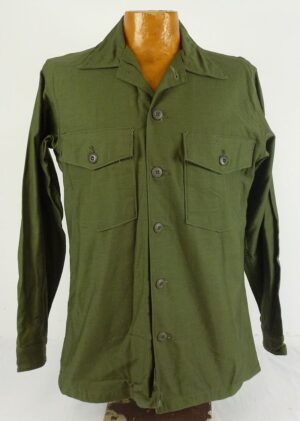 Vietnam War US Army Olive Drab Cotton Shirt Dated 1970