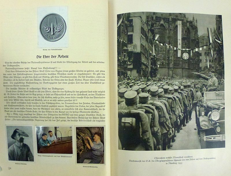 1934 Cigarette Card Album: "The State of Labor and Peace: One Year of the Adolf Hitler Government" - Image 6