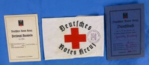One Woman's WWII German Red Cross Identification Book, Service Book, and Armband