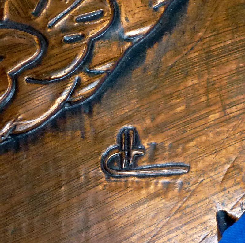 Large Luftwaffe Fallschirmjager Badge Copper Plaque - Image 3