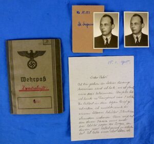 WWII German Replacement Wehrpass of an Army Medical Doctor