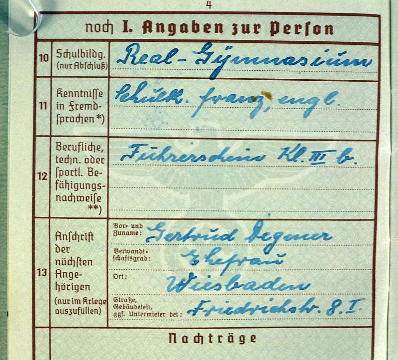 WWII German Replacement Wehrpass of an Army Medical Doctor - Image 5