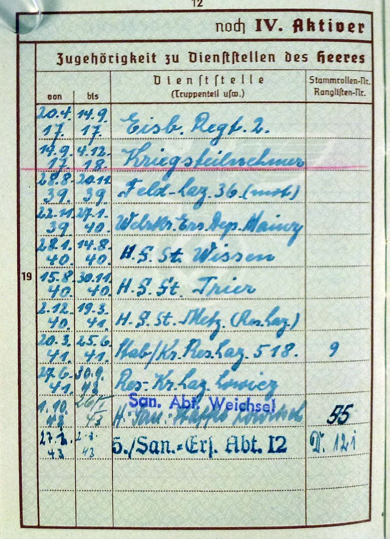 WWII German Replacement Wehrpass of an Army Medical Doctor - Image 7