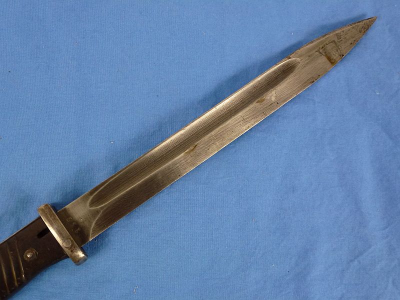 1943 Dated German K98 Combat Bayonet by Josua Corts with Frog - Image 4