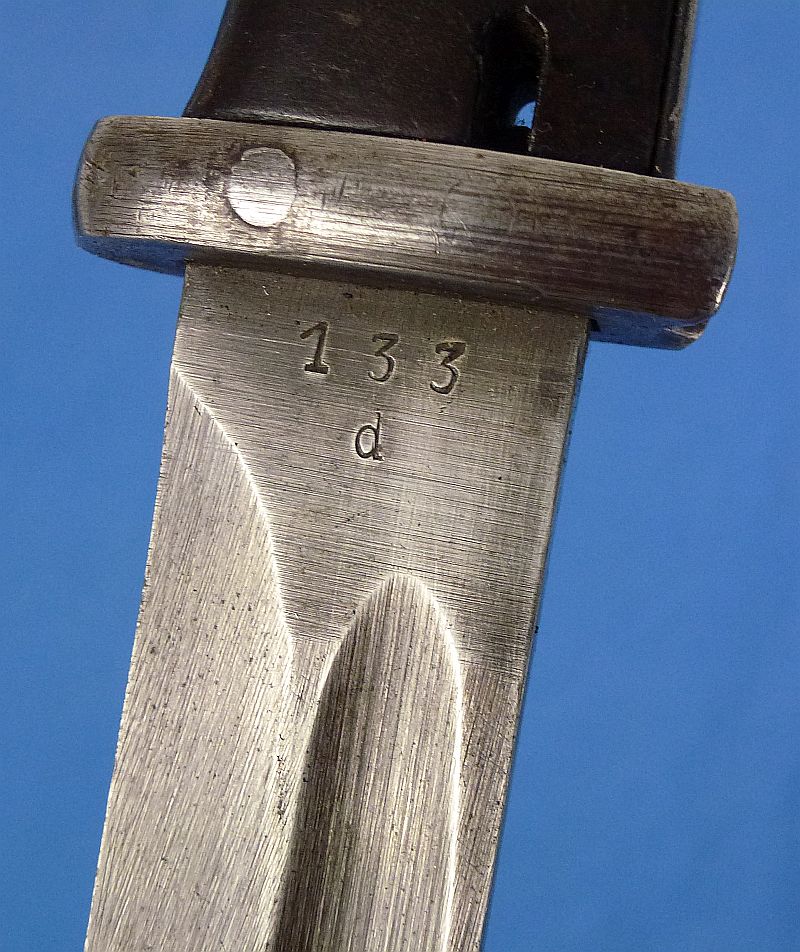 1943 Dated German K98 Combat Bayonet by Josua Corts with Frog - Image 7