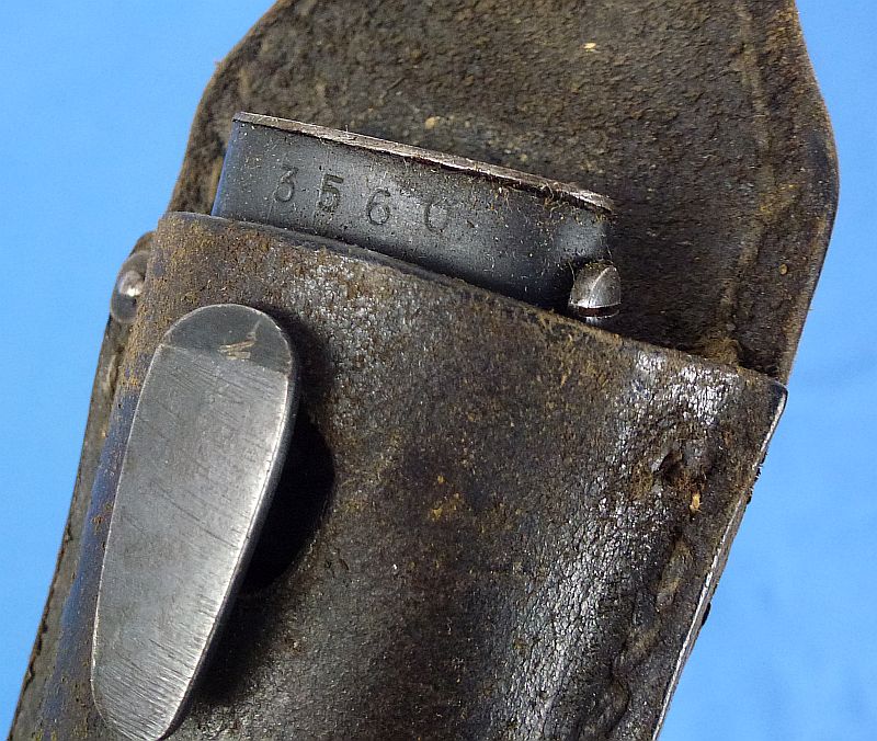 1943 Dated German K98 Combat Bayonet by Josua Corts with Frog - Image 9