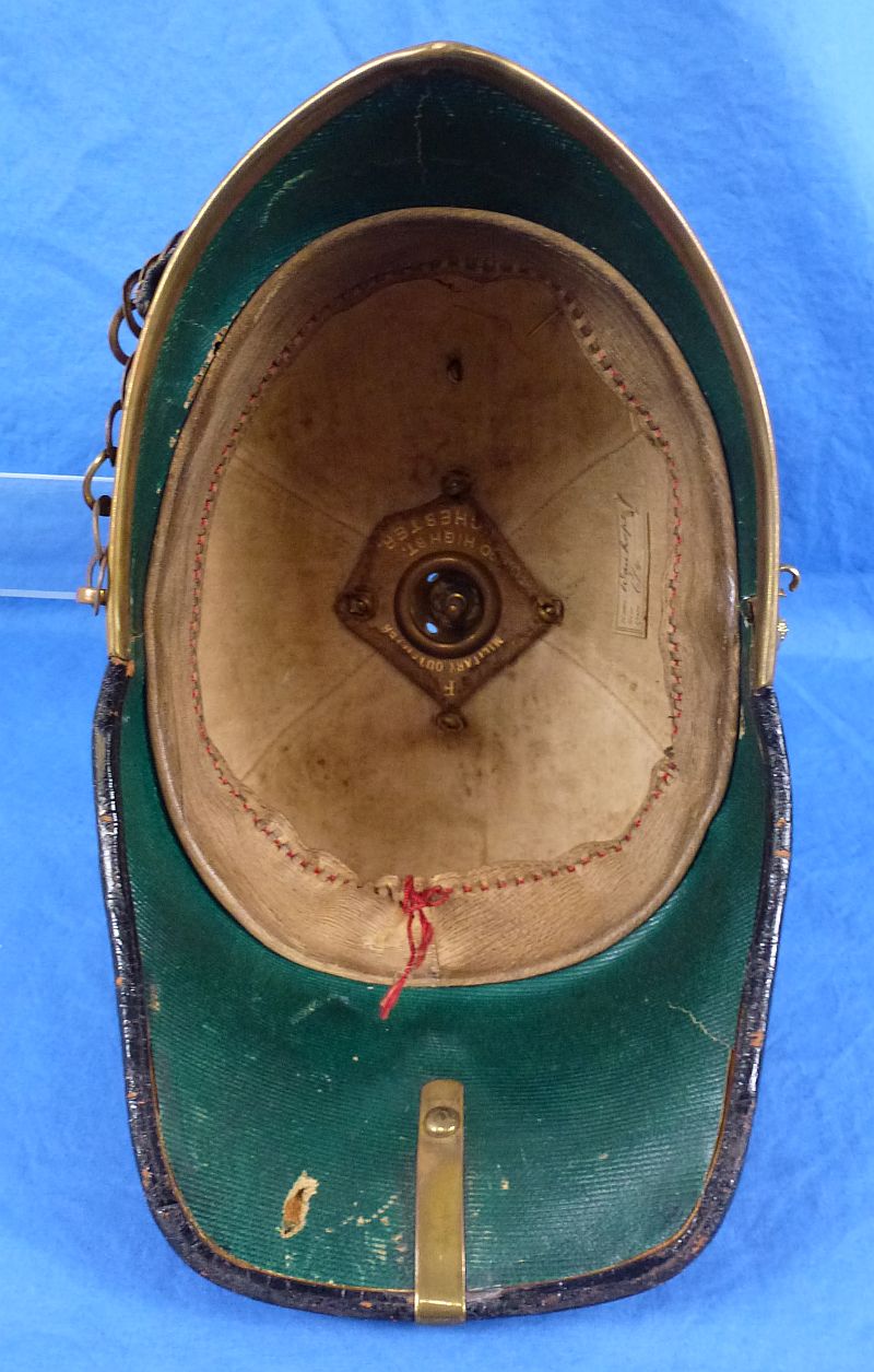 British Edwardian Period Northamptonshire Regiment Officer's Home Service Helmet - Image 7