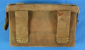 WWII Japanese Rubberized Canvas Ammunition Pouch