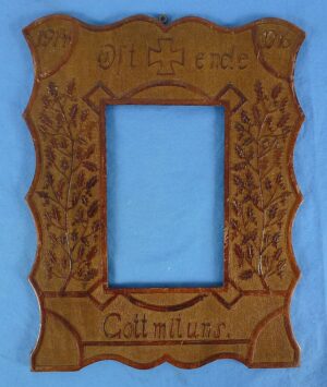 WWI German Carved Patriotic Frame