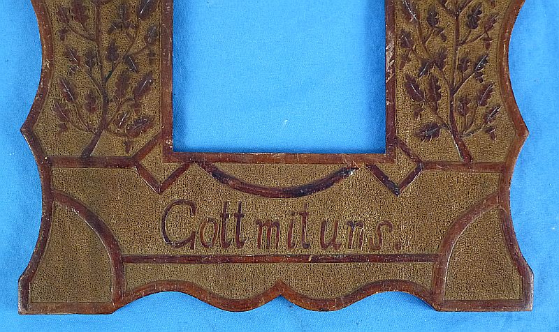 WWI German Carved Patriotic Frame - Image 3