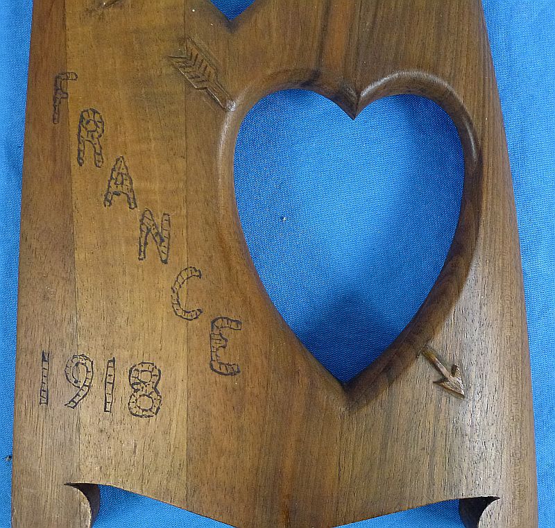 WWI AEF Carved Wooden Propeller Picture Frame - Image 3
