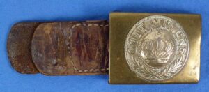 Imperial Prussian EM/NCO Buckle on Leather Tab