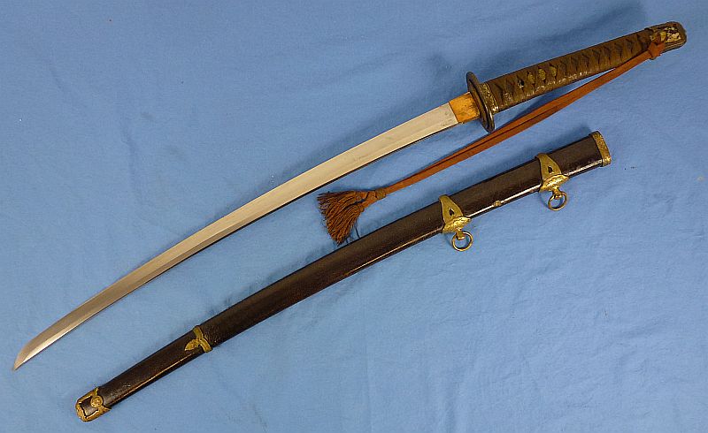 December, 1941 Dated Signed Japanese Navy Officer Kai Gunto Sword with Knot - Image 6