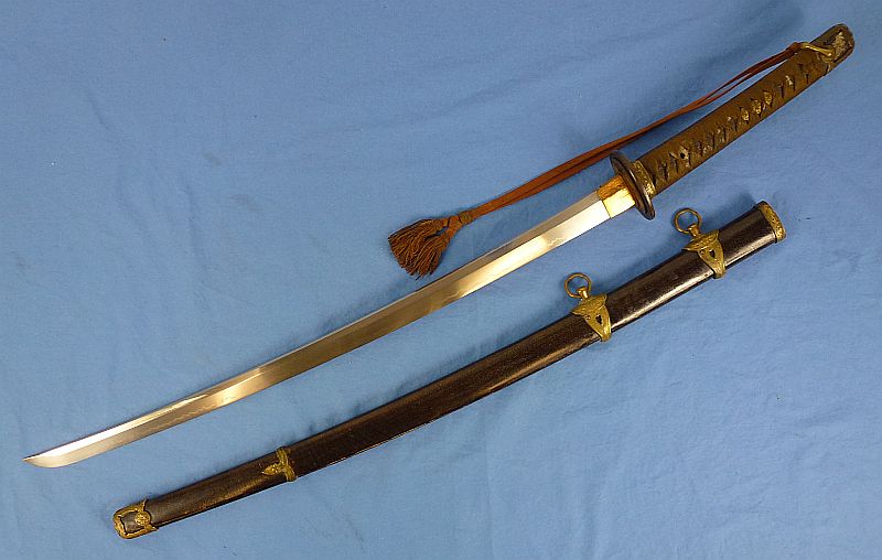 December, 1941 Dated Signed Japanese Navy Officer Kai Gunto Sword with Knot - Image 7