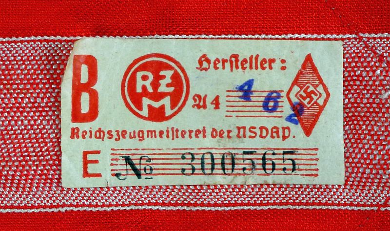 Hitler Youth Armband with RZM Tag - Image 3