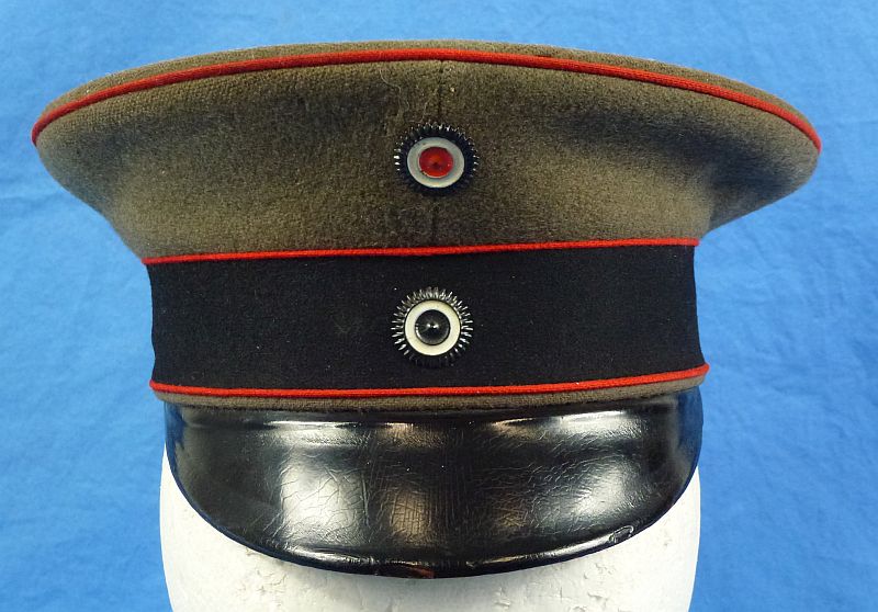 WWI German Army Specialist Troops Field Grey Visor Cap - Image 2