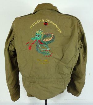 WWII Model 1941 Field Jacket with "Korean Occupation 1946-47" Embroidery