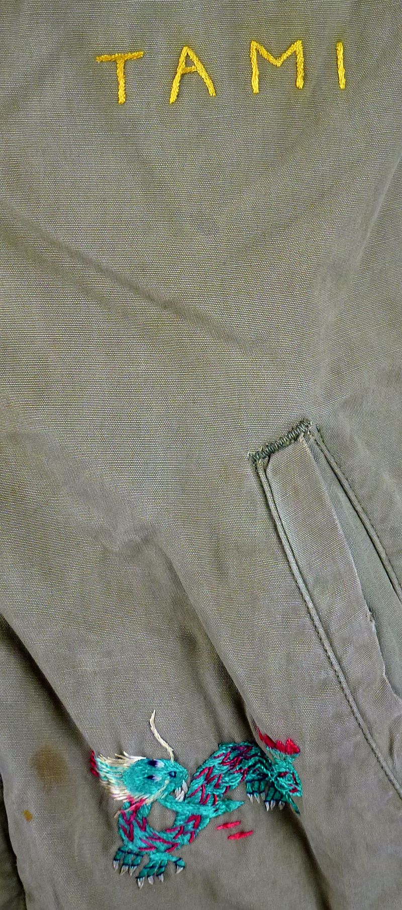 WWII Model 1941 Field Jacket with "Korean Occupation 1946-47" Embroidery - Image 4