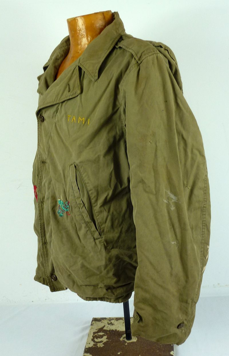 WWII Model 1941 Field Jacket with "Korean Occupation 1946-47" Embroidery - Image 6