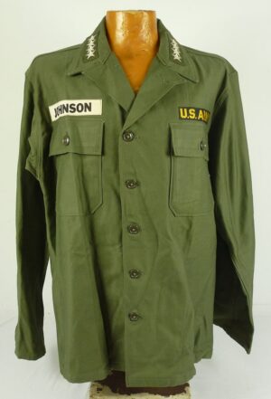 The Fatigue Shirt of U.S. Army Chief of Staff and Bataan Death March Survivor General Harold K. Johnson