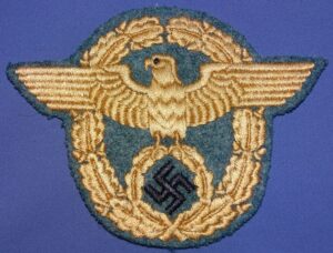 WWII German Police Sleeve Eagle