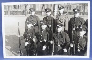 Photo postcard of Third Reich Police With Rifles