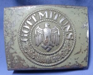 WWII German Army Enlisted/NCO Belt Buckle -J.F.S.