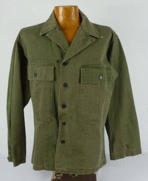 WWII U.S. Army HBT Jacket with Laundry Mark