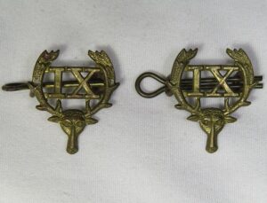 Pair New Zealand 9th (Wellington East Coast Rifles) Infantry Regiment Collar Badges