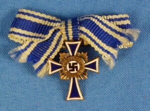 Miniature Bronze Mother's Cross Marked "L/11" (Wilhelm Deumer)