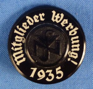 1935 NSV "Mitglieder-Werbung!" Member Badge