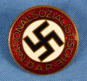 NSDAP Membership Badge Marked RZM M1/172 - Walter & Henlein, Gablonz am Neiße