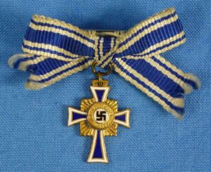 Miniature Gold Mother’s Cross Marked L/57 (Boerger & Co.)