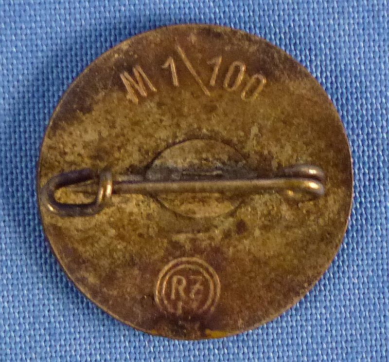 NSDAP Membership Badge Marked RZM M1/100 (Werner Redo) - Image 2